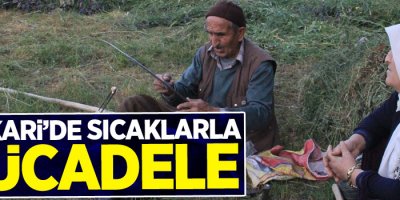 Hakkari’de sıcaklarla mücadele