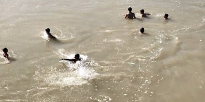 Erzurum'da çocukların tehlikeli oyunu