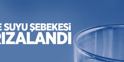 İçme suyu şebekesi arızalandı