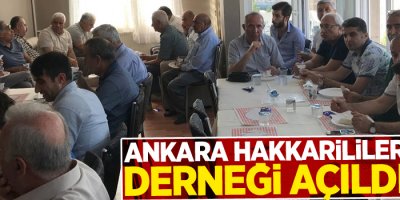 Ankara Hakkarililer Derneği açıldı