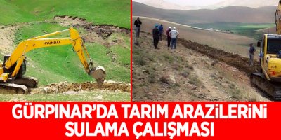 Van'da tarım arazilerini sulama çalışması