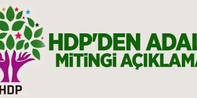 HDP'den Adalet Mitingi açıklaması