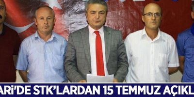 Hakkari'de STK’lardan 15 Temmuz açıklaması