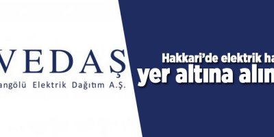 Hakkari’de elektrik hatları yer altına alınıyor