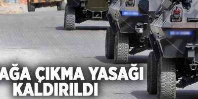 Nusaybin'deki sokağa çıkma yasağı kaldırıldı