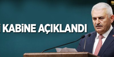 Yeni kabine açıklandı