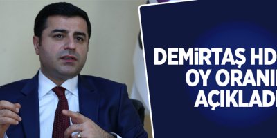 Demirtaş HDP'nin oy oranını açıkladı