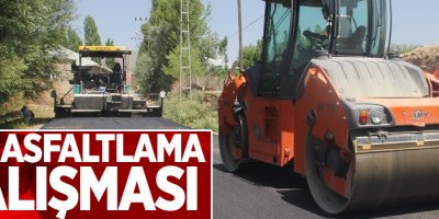 Yol asfaltlama çalışması