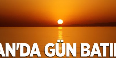 Van'da gün batımı
