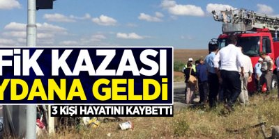 Yolcu otobüsü ile otomobil çarpıştı: 3 ölü, çok sayıda yaralı