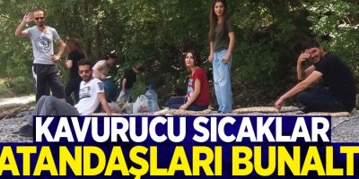 Kavurucu sıcaklar vatandaşları bunalttı
