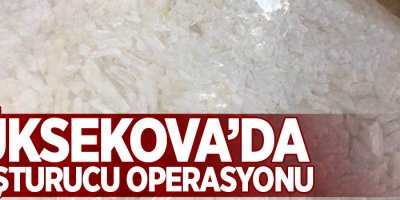 Yüksekova'da uyuşturucu operasyonu