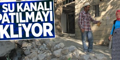 Atık su kanalı kapatılmayı bekliyor