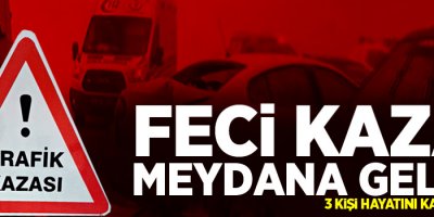 Bariyer otomobili biçti: 3 ölü, 1 yaralı