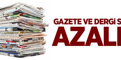 Gazete ve dergi sayısı azaldı