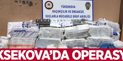 Yüksekova’da 23 bin paket kaçak sigara ele geçirildi