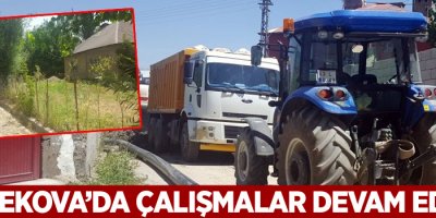 Yüksekova'da alt yapı çalışmaları sürüyor