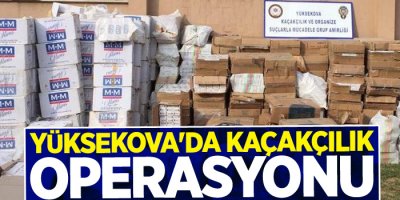Yüksekova'da kaçakçılık operasyonu