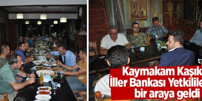 Kaymakam Kaşıkçı İller Bankası Yetkilileriyle bir araya geldi