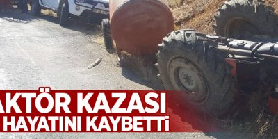 Traktör devrildi: 2 ölü, 1 yaralı