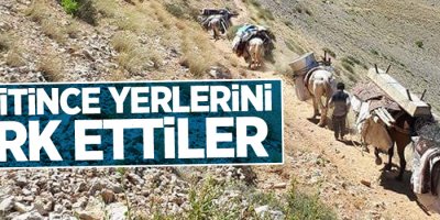 Su bitince yerlerini terk ettiler
