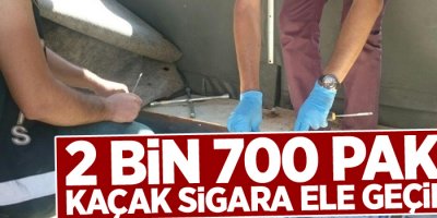 2 bin 700 paket kaçak sigara ele geçirildi
