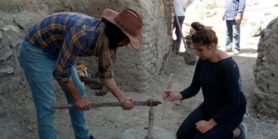 300 yıllık el değirmeni gün yüzüne çıkartıldı