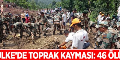 Hindistan'da toprak kayması: 46 ölü