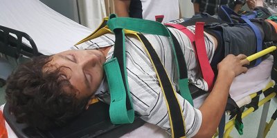 Ölümden traktörden atlayarak kurtuldu