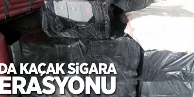 Van’da kaçak sigara operasyonu