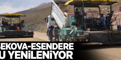 Yüksekova-Esendere yolu yenileniyor