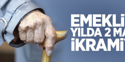 Emekliye yılda 2 maaş ikramiye