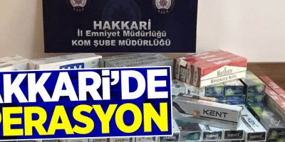 Hakkari’de 23 bin paket kaçak sigara ele geçirildi