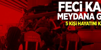 Yolcu otobüsü kaza yaptı: 5 ölü