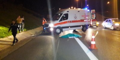 Patlayan lastik canına mal oldu