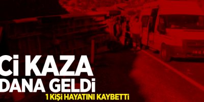 Mevsimlik işçileri taşıyan minibüs takla attı: 1 ölü, 9 yaralı