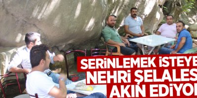 Serinlemek isteyenler Nehri Şelalesi'ne akın ediyor
