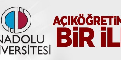 Açıköğretimde bir ilk