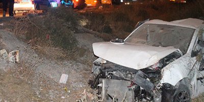 Kontrolden çıkan otomobil takla attı: 2 ölü