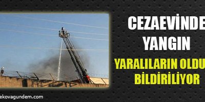 Cezaevinde yangın