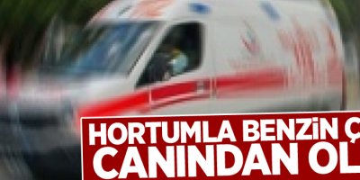 Hortumla benzin çekti canından oldu