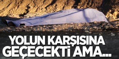 Yolun karşısına geçmek isteyen yayaya minibüs çarptı: 1 ölü