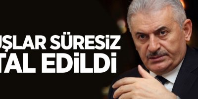 Başbakan Yıldırım Duyurdu: Süleymaniye ve Erbil'e uçuşlar süresiz iptal edildi