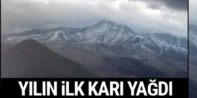 Yılın ilk karı yağdı