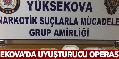 Yüksekova'da Uyuşturucu Operasyonu