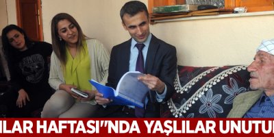 'Yaşlılar Haftası'nda yaşlılar unutulmadı