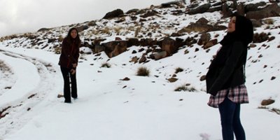 Kar kalınlığı 5 santimetreyi buldu