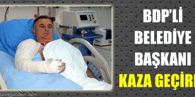 BDP'li Belediye başkanı kaza geçirdi