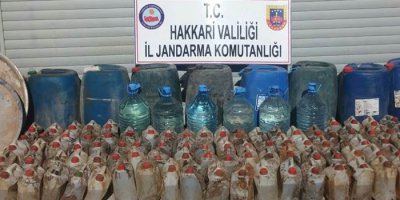 Yüksekova'da bin litre aseton maddesi ele geçirildi