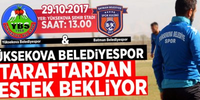 Yüksekova Belediyespor Taraftardan destek bekliyor